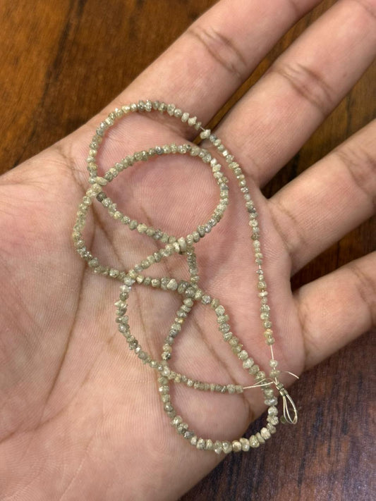 Collector's Natural Rough Diamond Beads | Certified