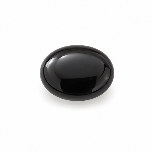 Yemeni Black Aqeeq Cabochon