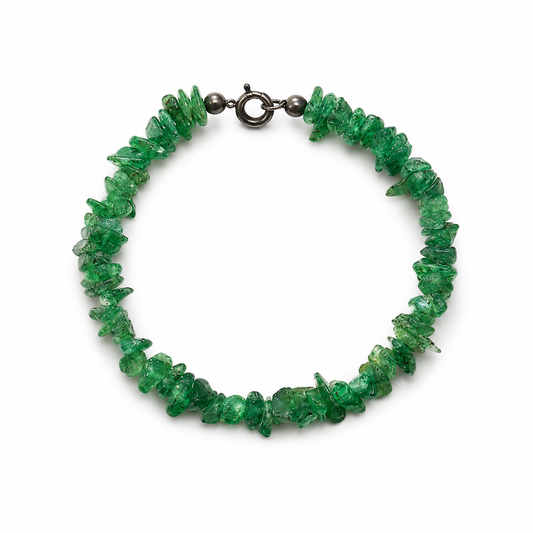 Natural Rough Swat Emerald Child Bracelet | 25.15 Ct