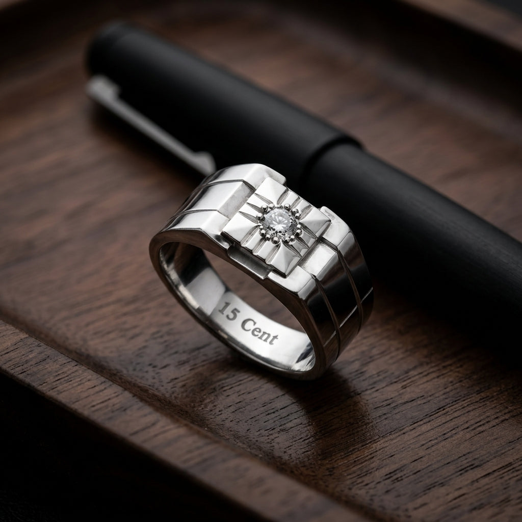 Men's Diamond Ring — Executive Lifestyle Scene | Generated by Modelize