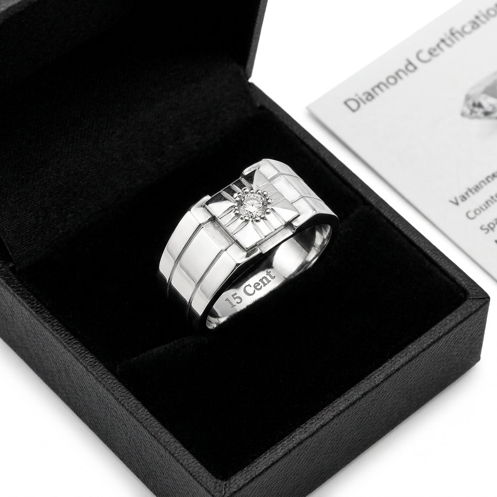 Men's Diamond Band Ring — Premium Packaging & Trust | Generated by Modelize