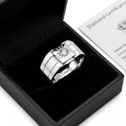 Men's Diamond Band Ring — Premium Packaging & Trust | Generated by Modelize